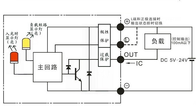多功能光电传感器电路接线图
