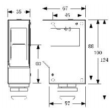 遠(yuǎn)距離光電開關(guān)KJT-FS100尺寸圖