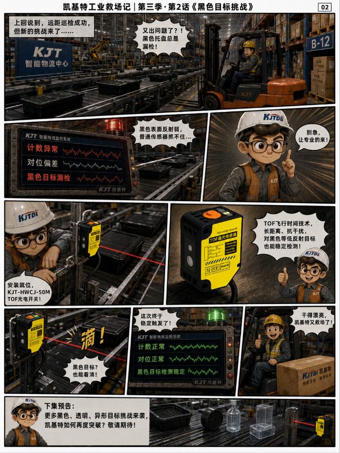凱基特工業(yè)救場記｜KJT-50M TOF激光光電傳感器