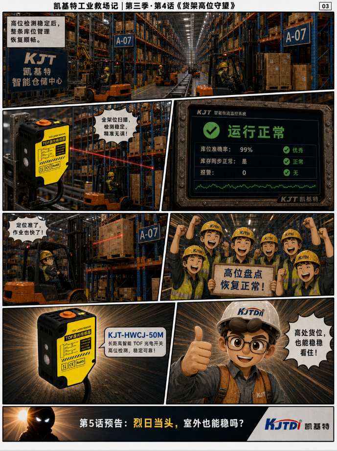 凱基特工業(yè)救場記｜KJT-50M TOF激光光電傳感器