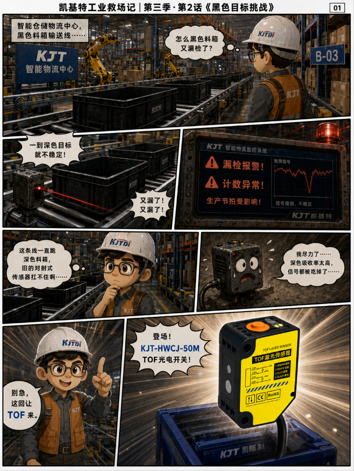 凱基特工業(yè)救場記｜KJT-50M TOF激光光電傳感器