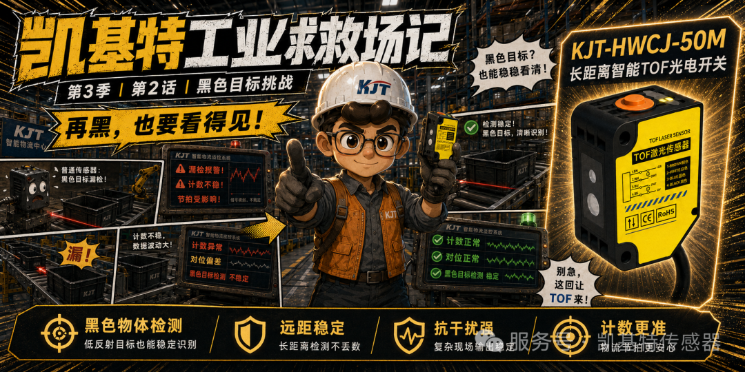 凱基特工業(yè)救場記｜KJT-50M TOF激光光電傳感器