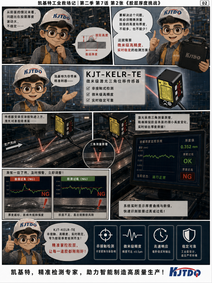 工業(yè)救場(chǎng)記｜CMOS微型激光位移傳感器：膠層厚度、OK/NG分選、微小零件漏裝