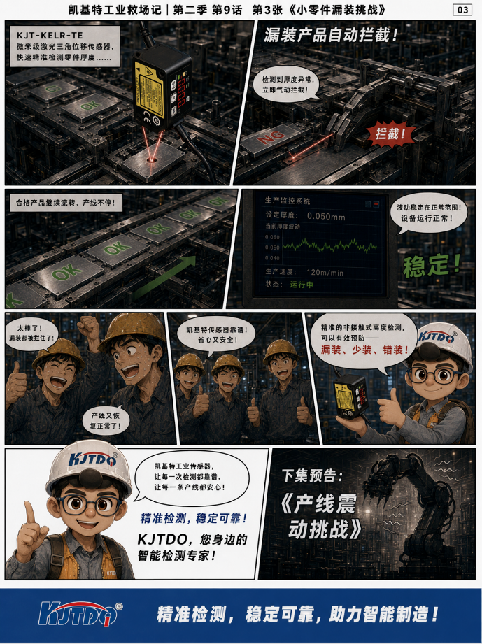 工業(yè)救場(chǎng)記｜CMOS微型激光位移傳感器：膠層厚度、OK/NG分選、微小零件漏裝
