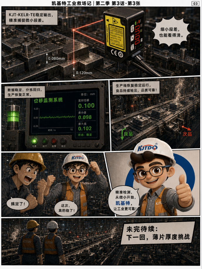 凱基特工業(yè)救場記｜CMOS微型激光位移傳感器：微小位移、高度差、段差，一個個看準(zhǔn)！