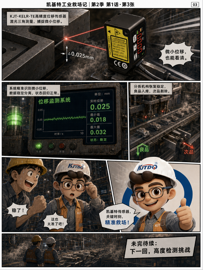 凱基特工業(yè)救場記｜CMOS微型激光位移傳感器：微小位移、高度差、段差，一個個看準(zhǔn)！