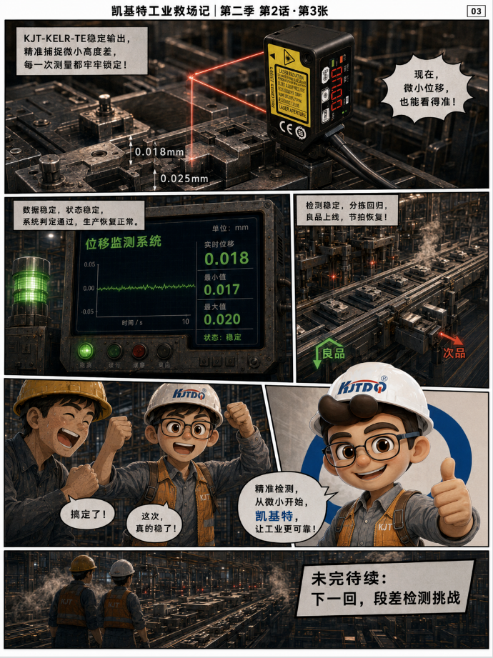 凱基特工業(yè)救場記｜CMOS微型激光位移傳感器：微小位移、高度差、段差，一個個看準(zhǔn)！