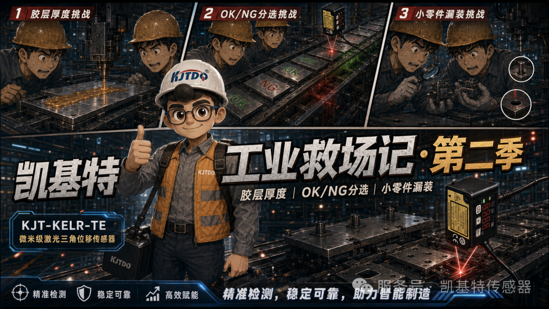 工業(yè)救場(chǎng)記｜CMOS微型激光位移傳感器：膠層厚度、OK/NG分選、微小零件漏裝