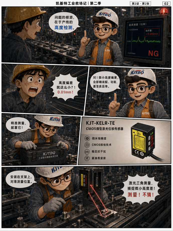 凱基特工業(yè)救場記｜CMOS微型激光位移傳感器：微小位移、高度差、段差，一個個看準(zhǔn)！
