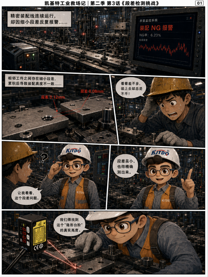 凱基特工業(yè)救場記｜CMOS微型激光位移傳感器：微小位移、高度差、段差，一個個看準(zhǔn)！