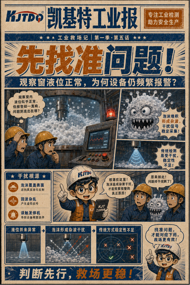 工业专刊第5期 | 泡沫在闹,液位不能乱!凯基特LD18毫米波雷达:泡沫干扰挑战 工业专刊第5期 | 泡沫在闹,液位不能乱!凯基特LD18毫米波雷达:泡沫干扰挑战