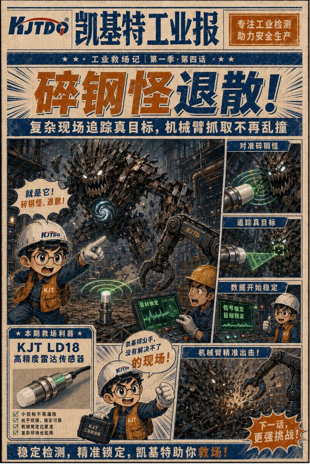 工业专刊第4期 | 机械臂差点“抓错人”？8°窄波束，KJT-LD18锁定真正目标！